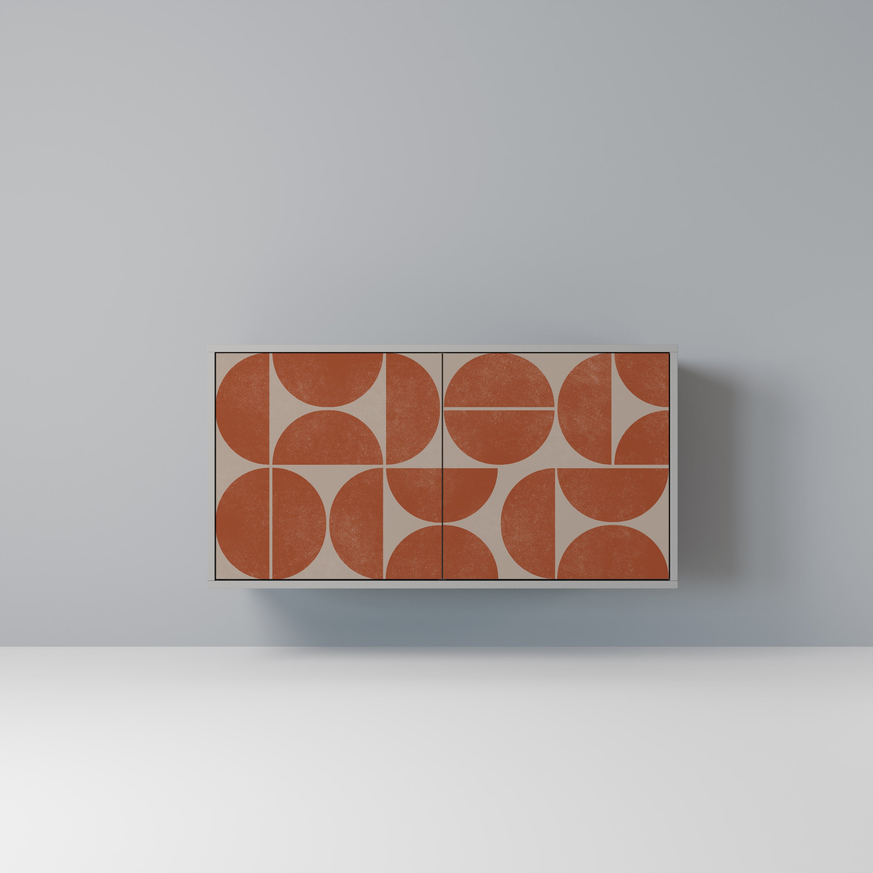 REPETITION COMPULSION 2-Door Sideboard in Grey Finish