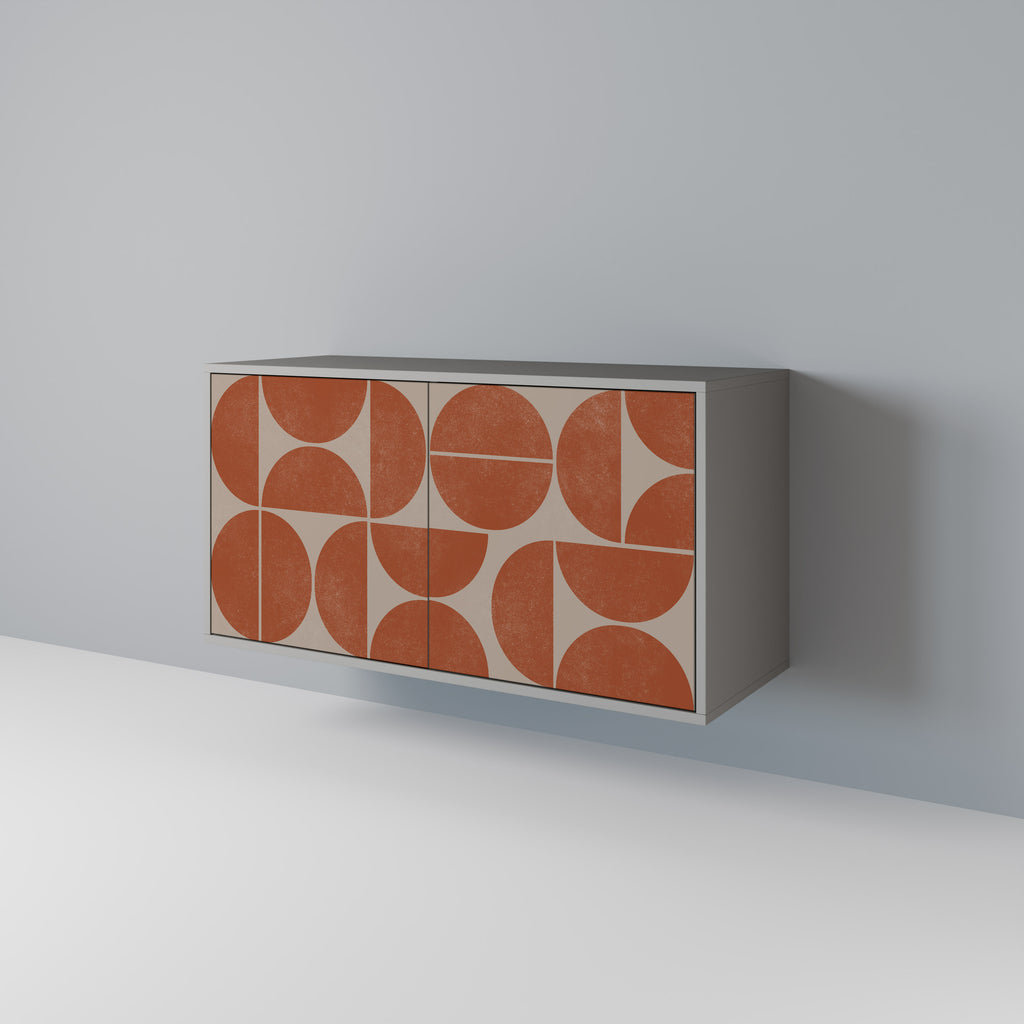 REPETITION COMPULSION 2-Door Sideboard in Grey Finish