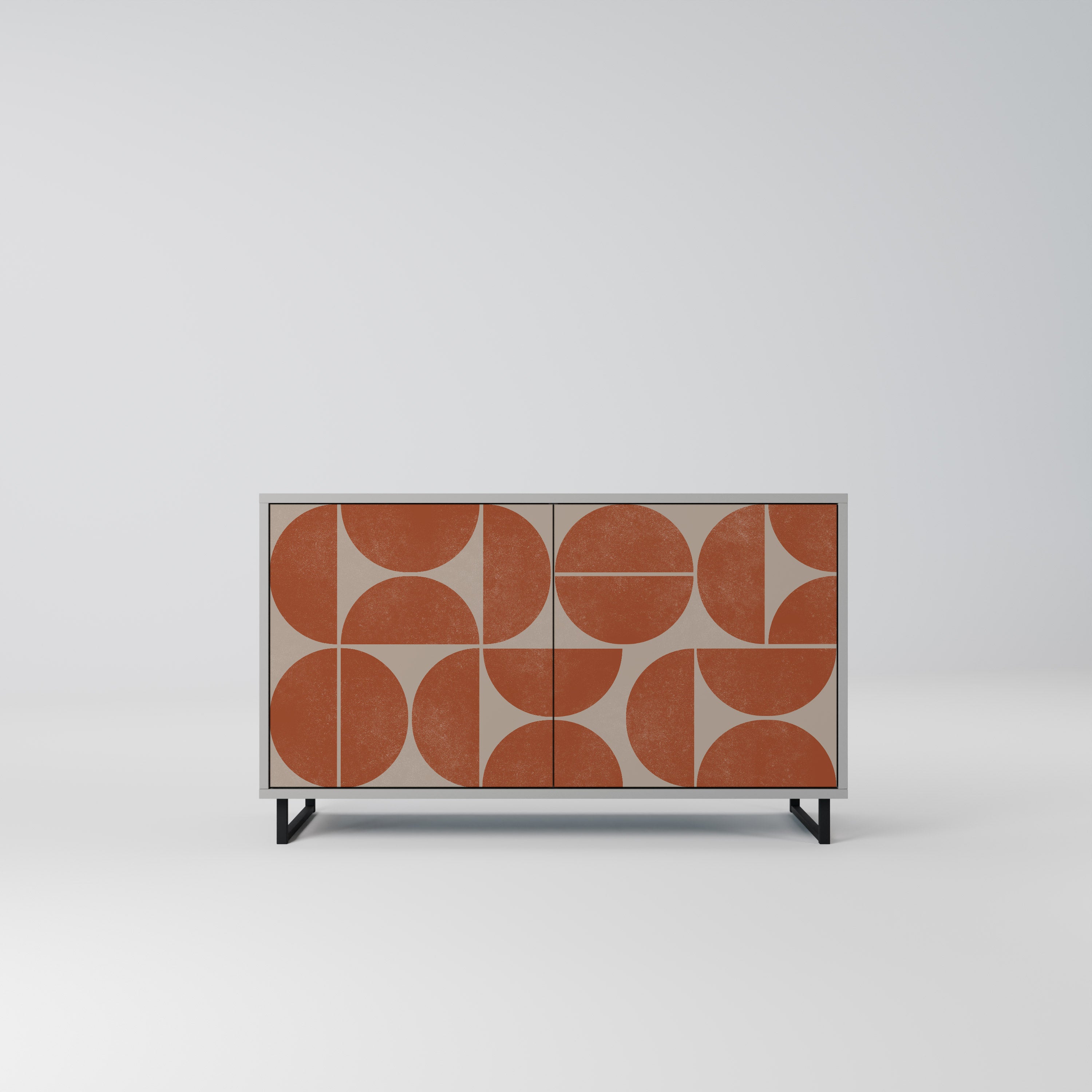 REPETITION COMPULSION 2-Door Sideboard in Grey Finish