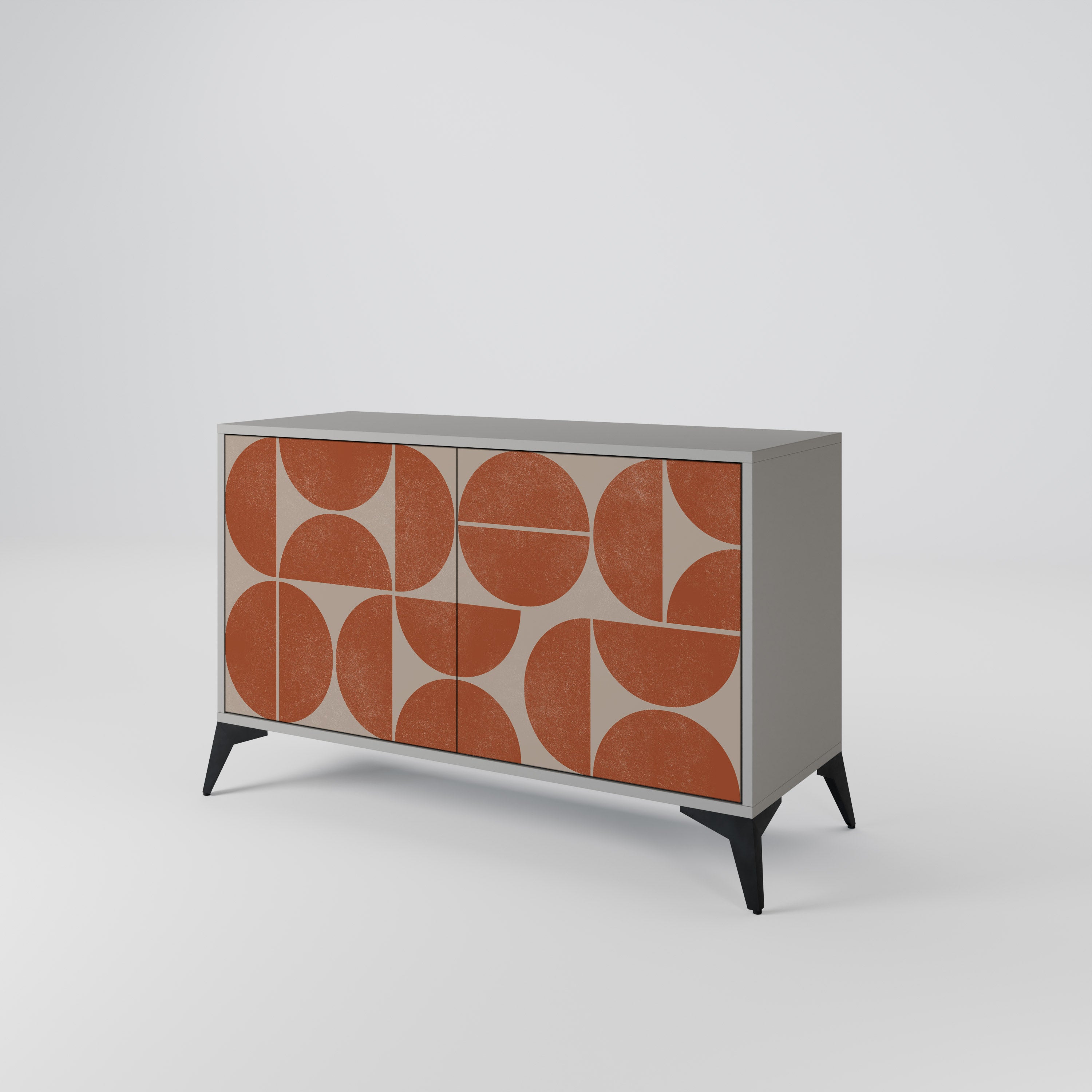 REPETITION COMPULSION 2-Door Sideboard in Grey Finish