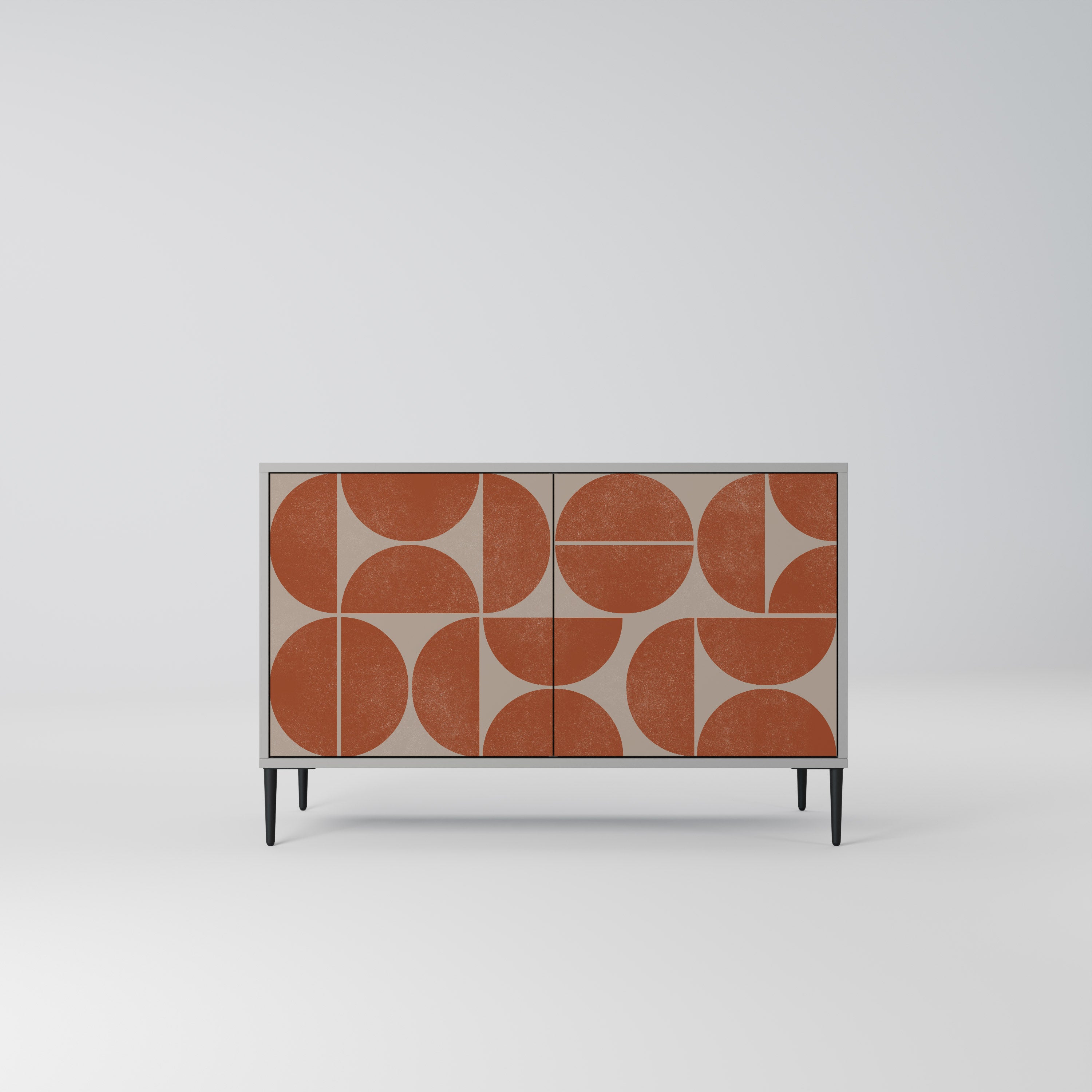 REPETITION COMPULSION 2-Door Sideboard in Grey Finish