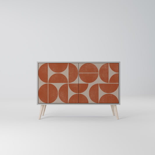 REPETITION COMPULSION 2-Door Sideboard in Grey Finish