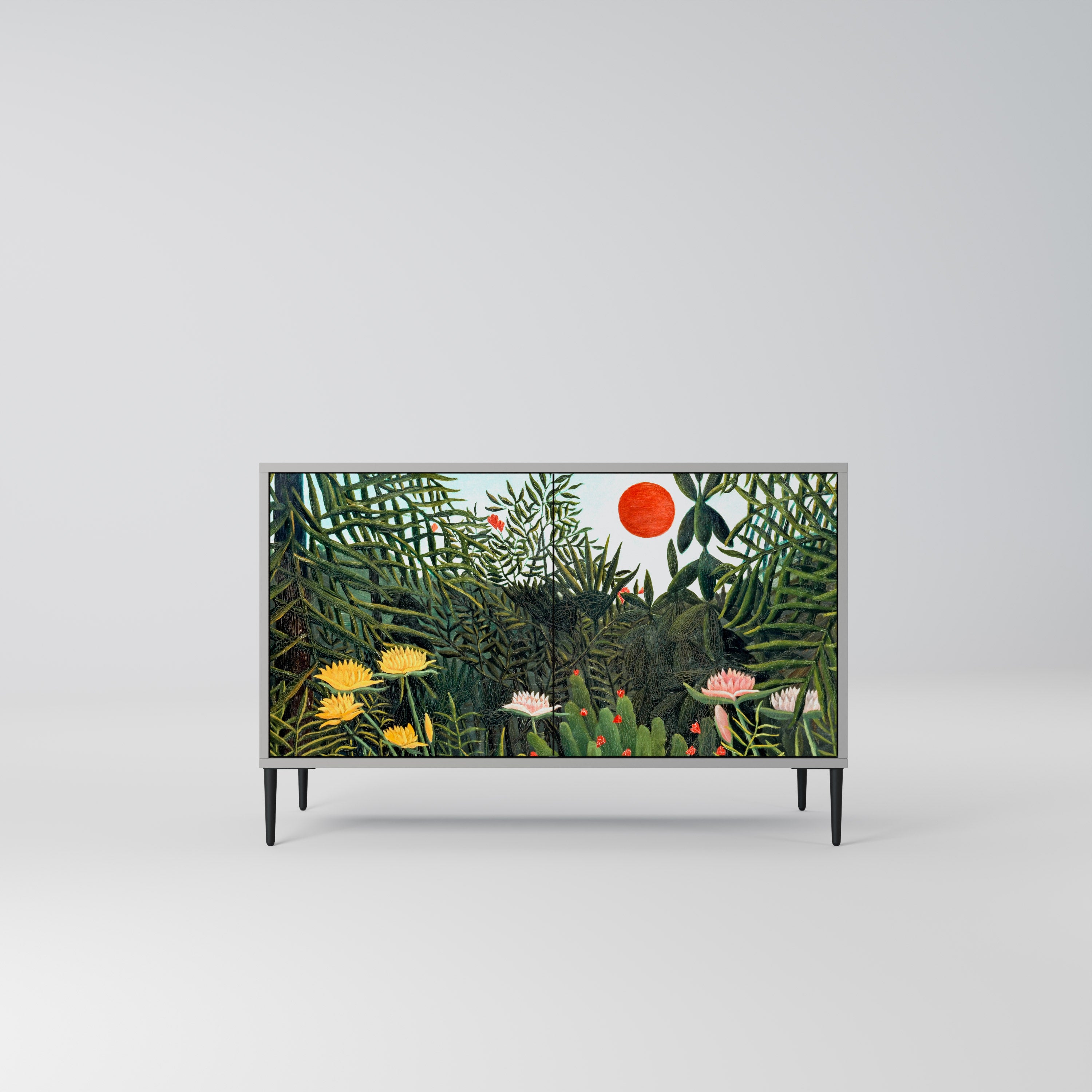 VIRGIN FOREST WITH SUNSET 2-Door Sideboard in Grey Finish