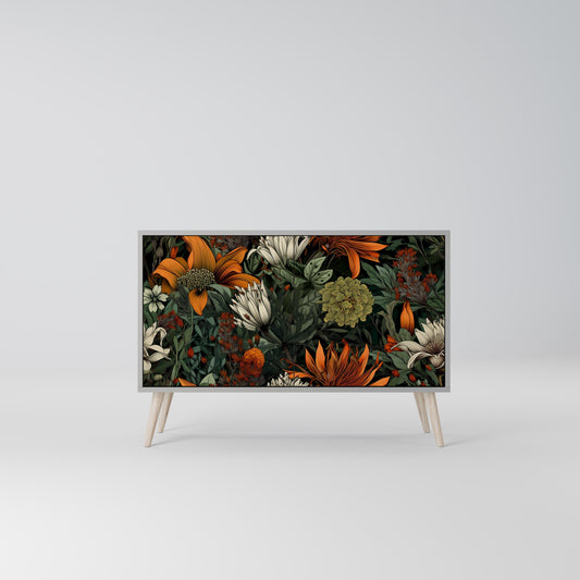 MIDNIGHT SPROUT 2-Door Sideboard in Grey Finish