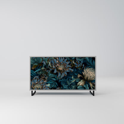 TWILIGHT BLOOM 2-dörrars skänk i grå finish