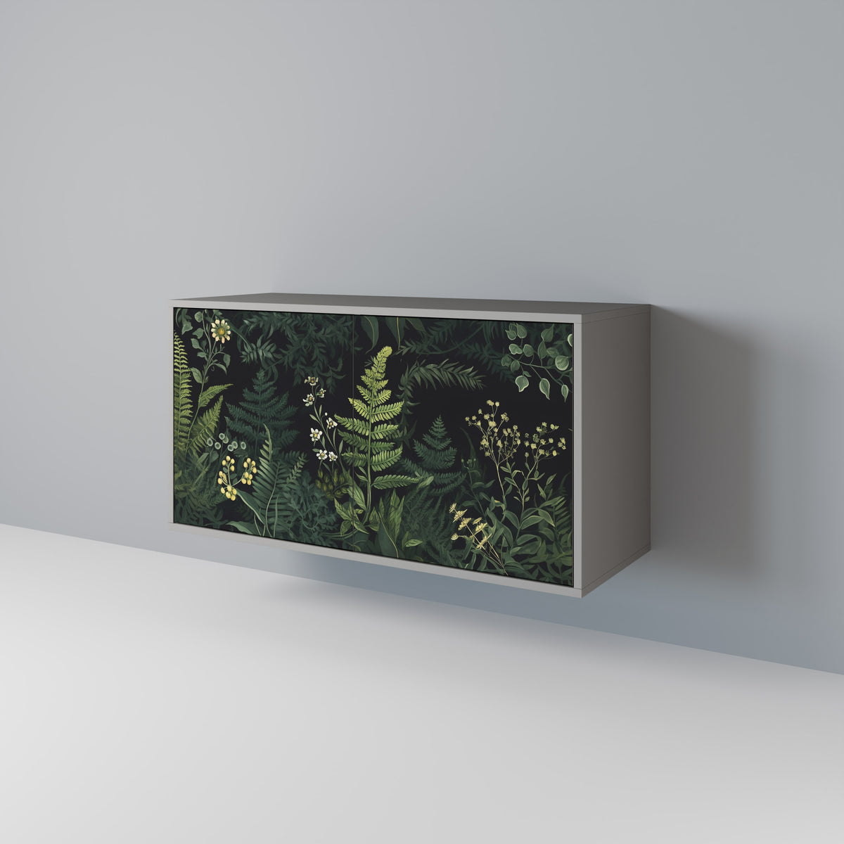 FERN FLOWERS Skänk med två dörrar