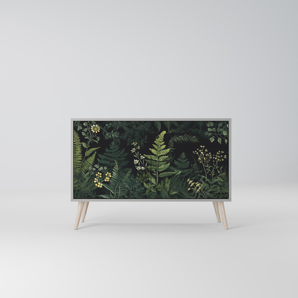 FERN FLOWERS Skänk med två dörrar