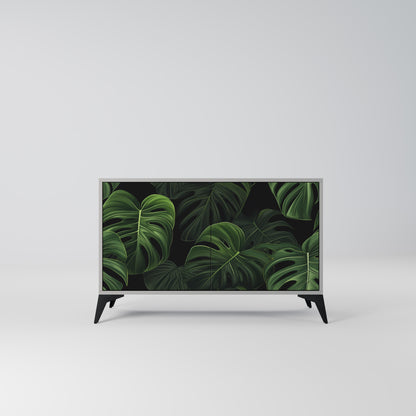 INFINITE MONSTERA 2-dörrars skänk i grå finish