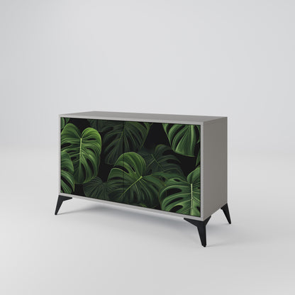 INFINITE MONSTERA 2-dörrars skänk i grå finish