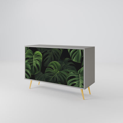 INFINITE MONSTERA 2-dörrars skänk i grå finish