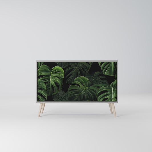 INFINITE MONSTERA 2-Door Sideboard in Grey Finish