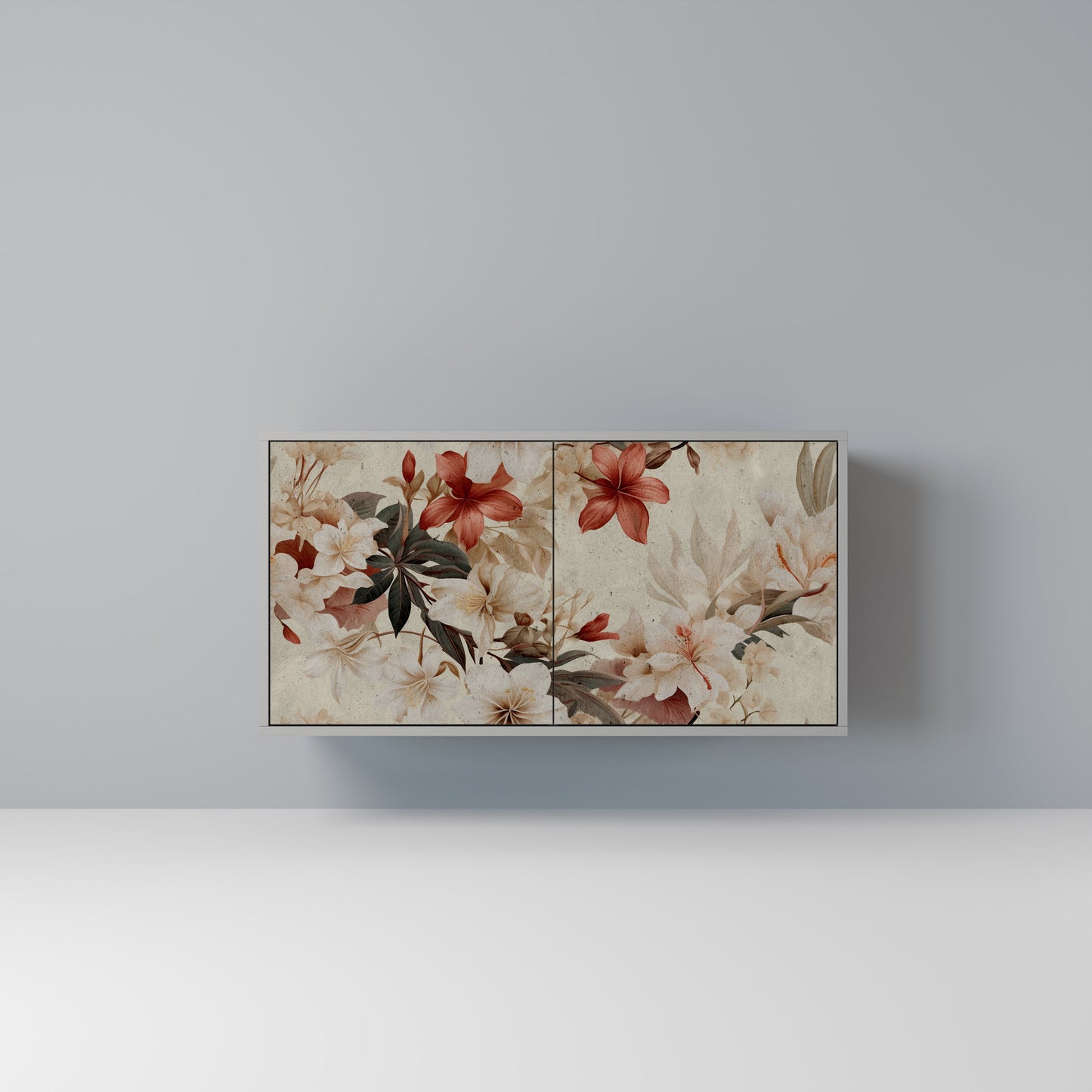 PETAL HARMONY 2-dörrars skänk i grå finish