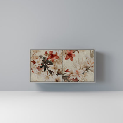 PETAL HARMONY 2-dörrars skänk i grå finish