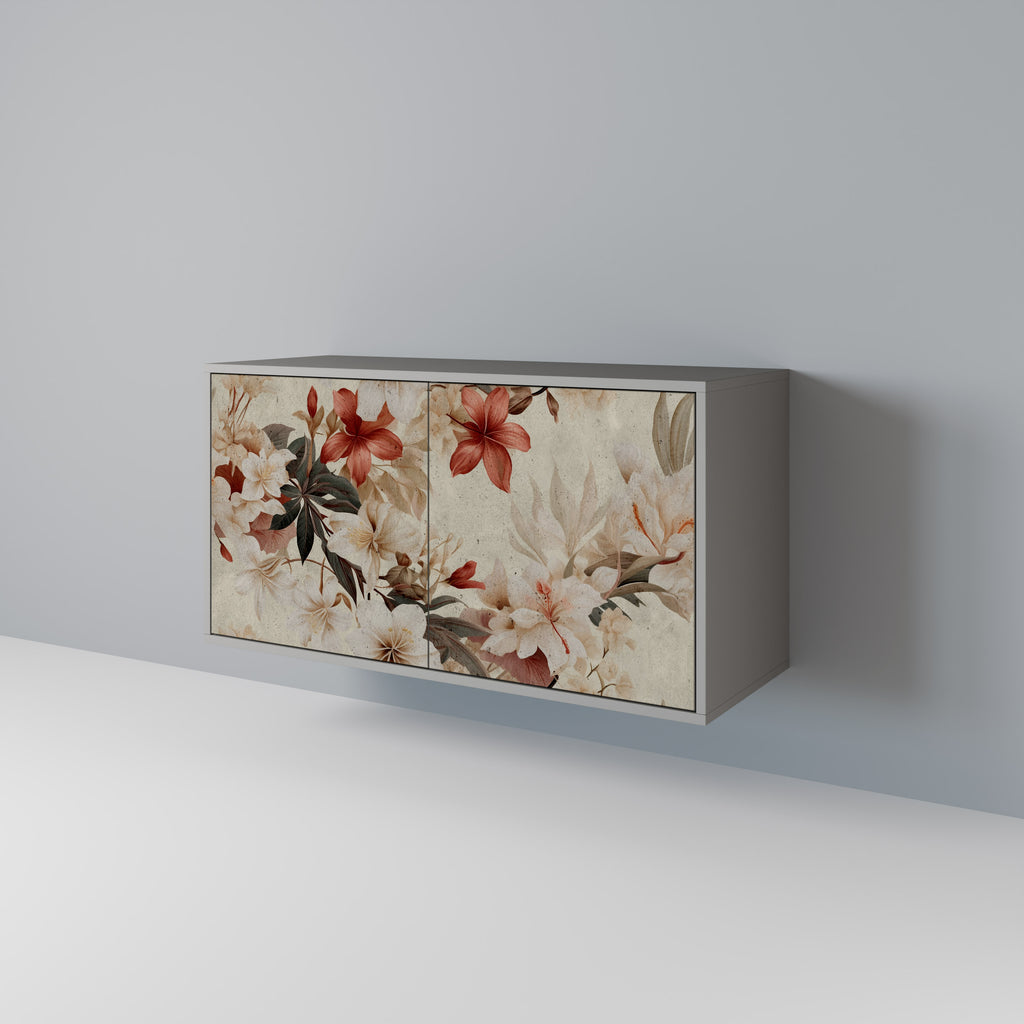 PETAL HARMONY 2-Door Sideboard in Grey Finish