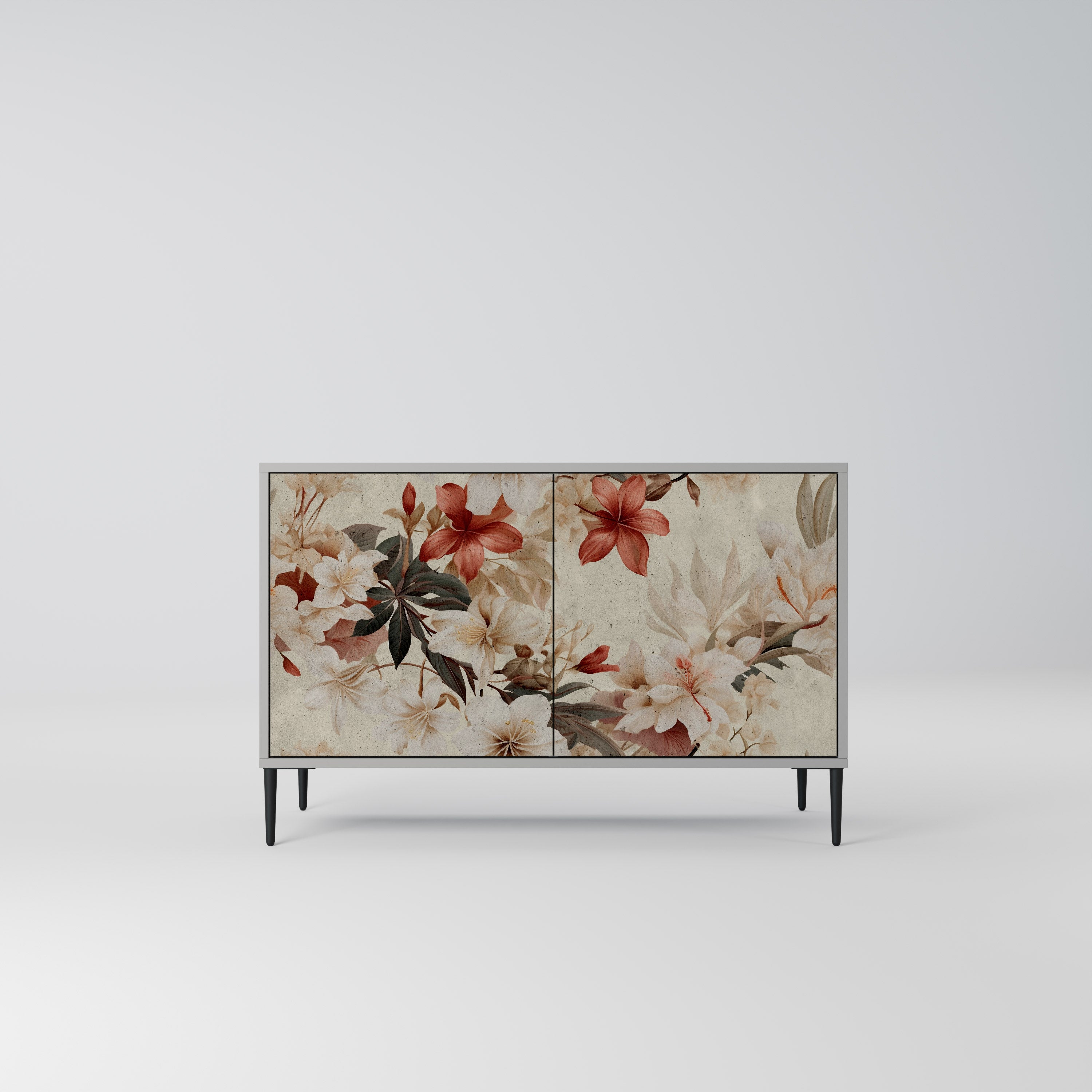 PETAL HARMONY 2-Door Sideboard in Grey Finish