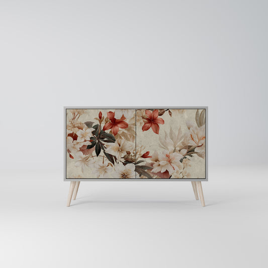 PETAL HARMONY 2-Door Sideboard in Grey Finish