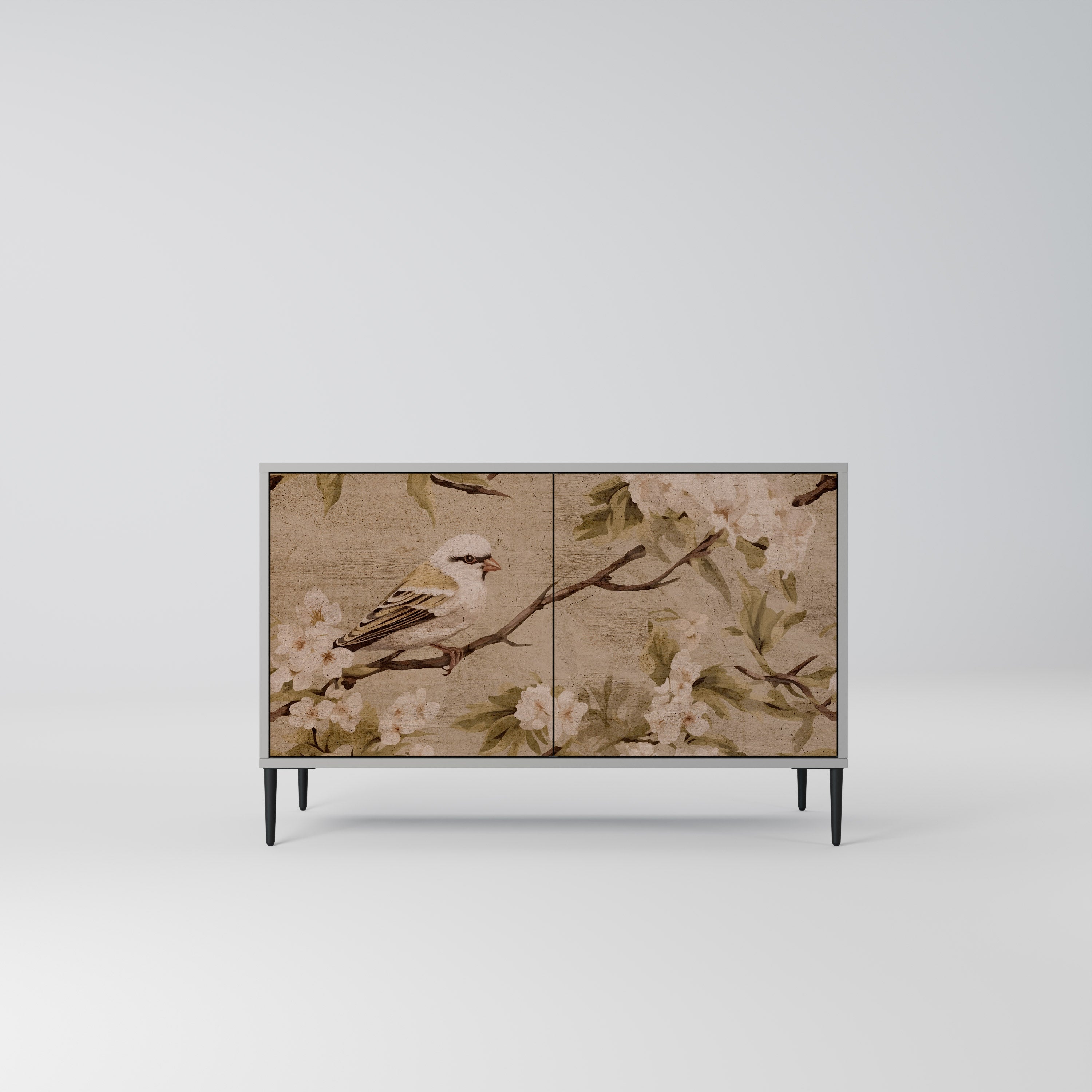 PETAL DISTINGUISH 2-Door Sideboard in Grey Finish