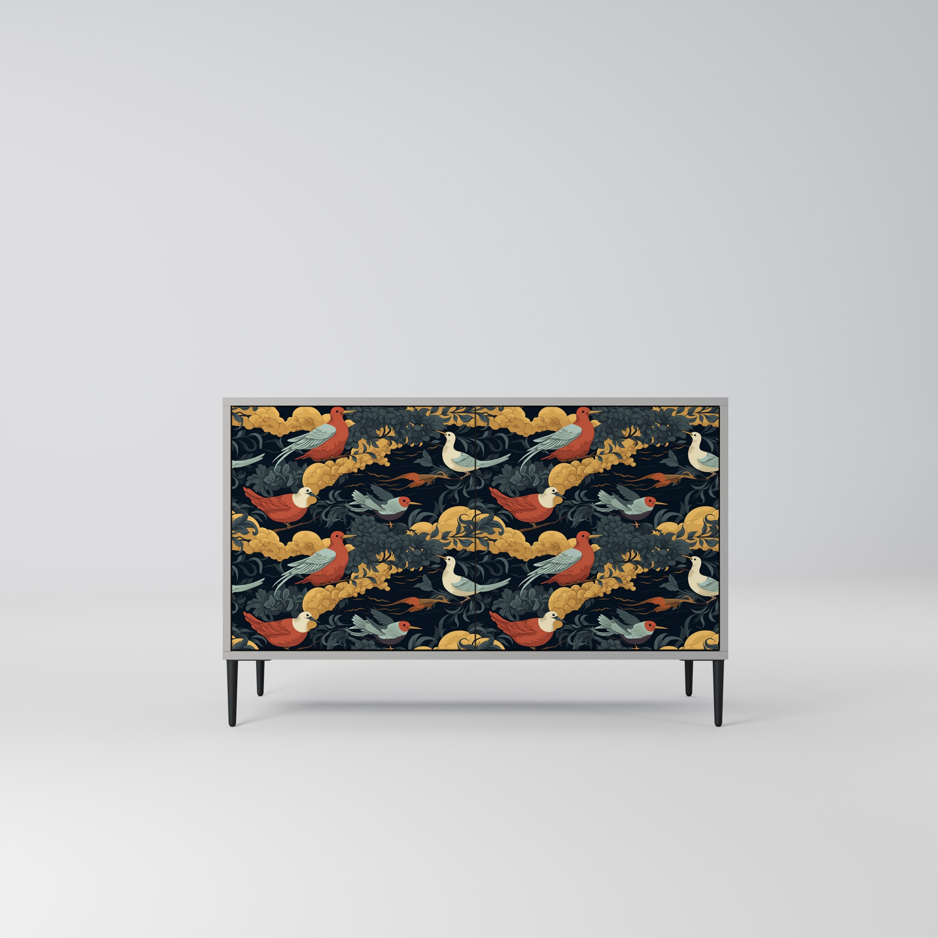 FOWLY DAZE 2-Door Sideboard in Grey Finish