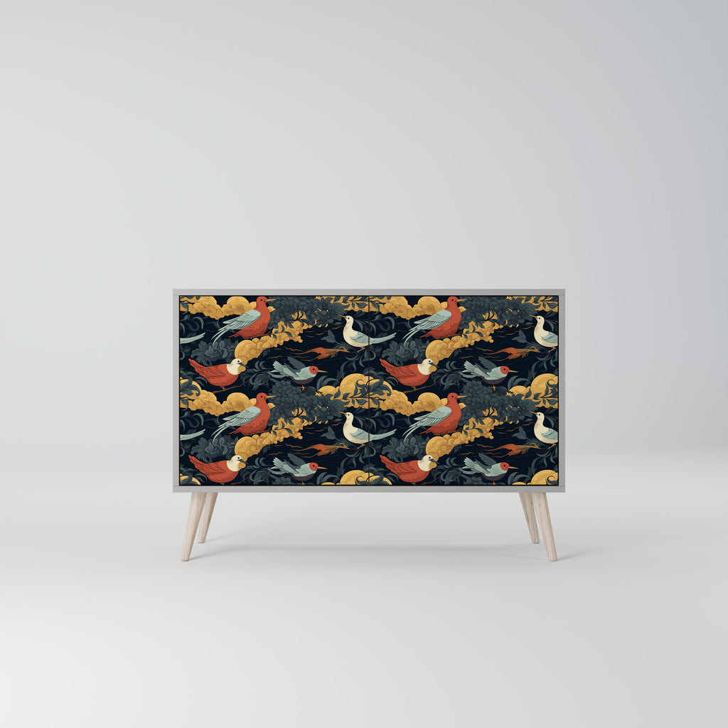 FOWLY DAZE 2-Door Sideboard in Grey Finish