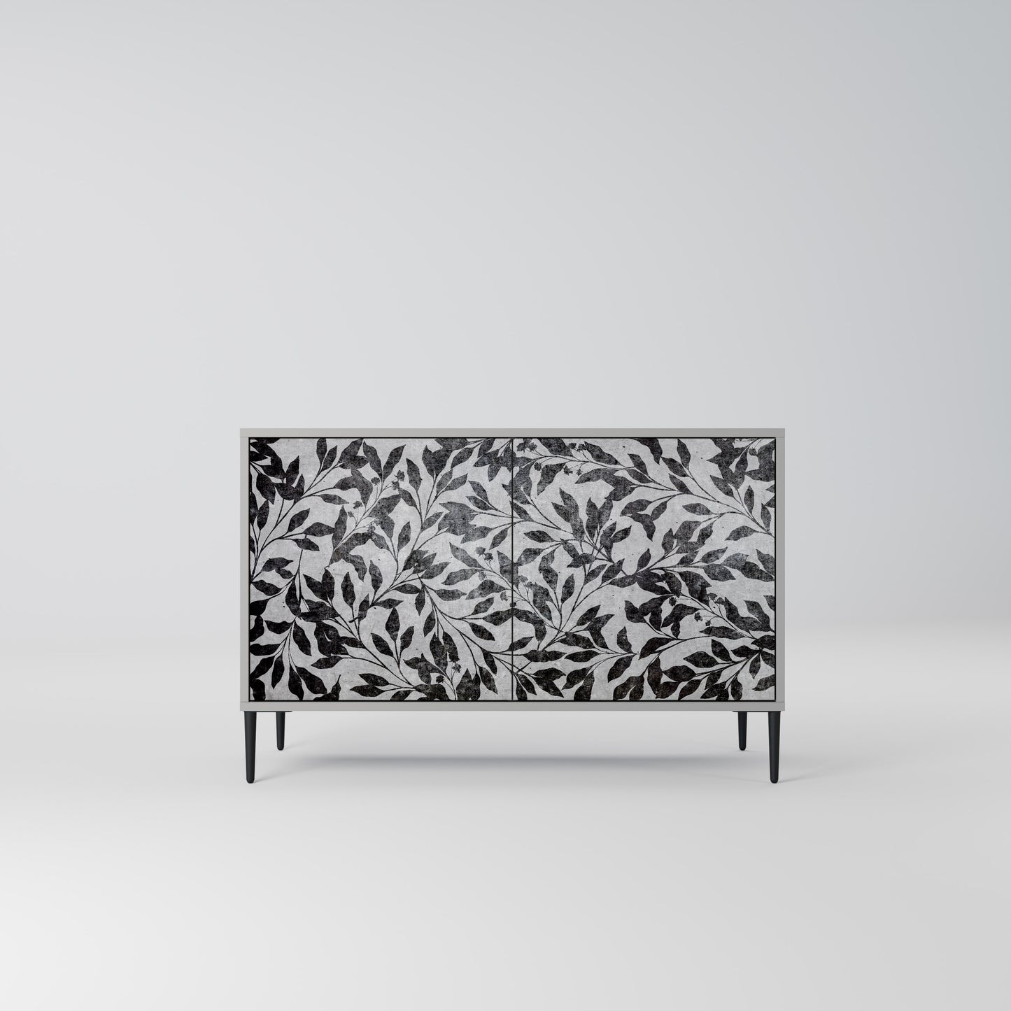CHARCOAL SPROUT 2-dörrars skänk i grå finish
