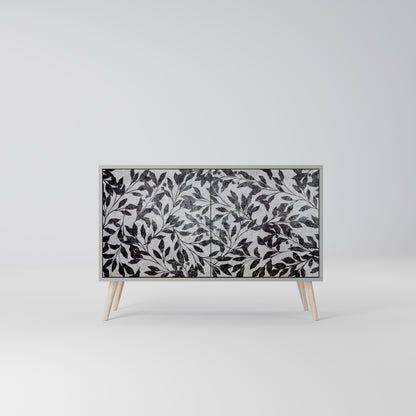 CHARCOAL SPROUT 2-dörrars skänk i grå finish