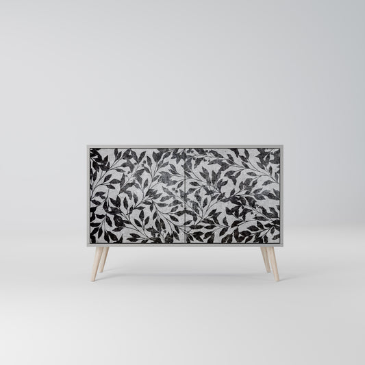 CHARCOAL SPROUT 2-Door Sideboard in Grey Finish