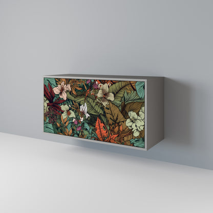 BOTANICAL EMERGENCE 2-dörrars skänk i grå finish