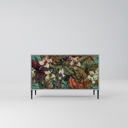 BOTANICAL EMERGENCE 2-dörrars skänk i grå finish