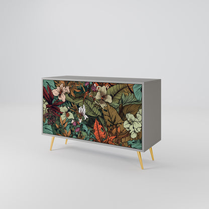 BOTANICAL EMERGENCE 2-dörrars skänk i grå finish