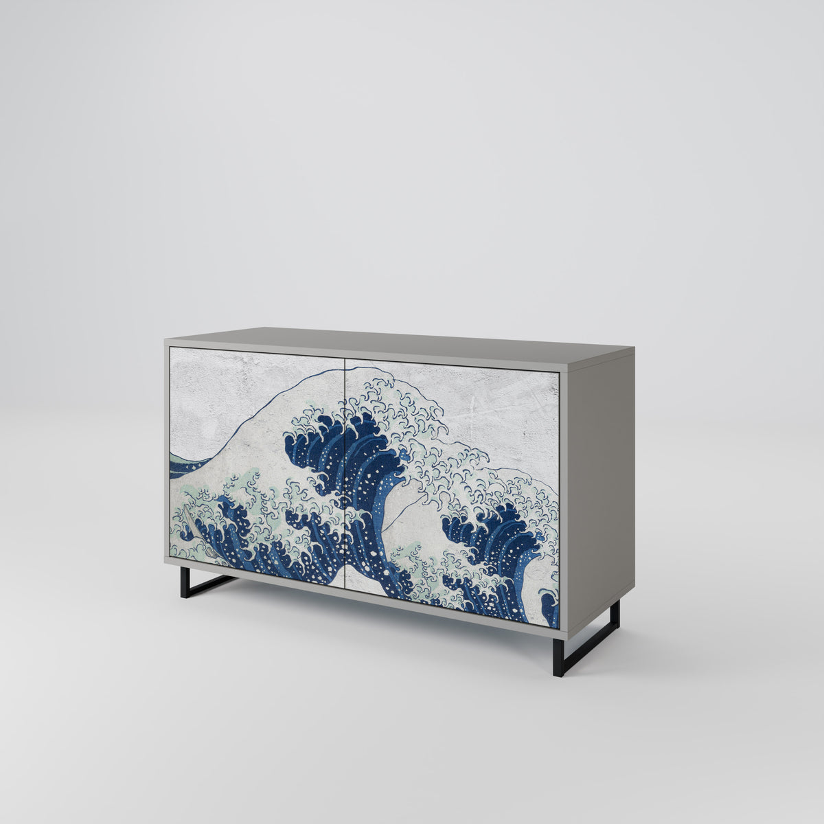 THE GREAT WAVE AT KANAGAWA Skänk med två dörrar