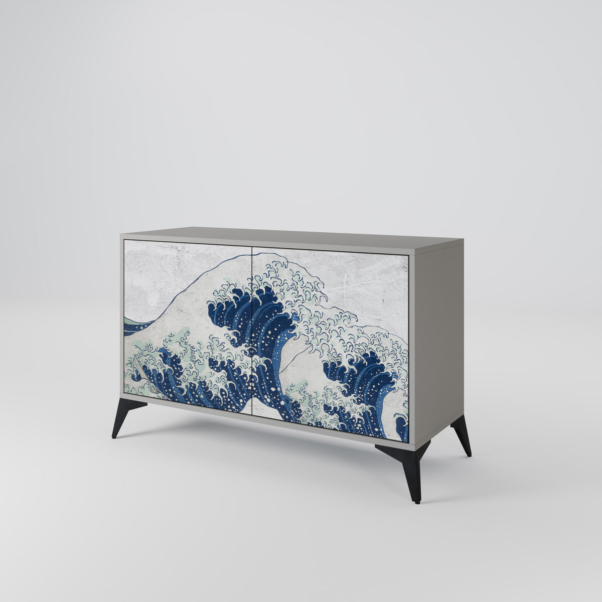 THE GREAT WAVE AT KANAGAWA Skänk med två dörrar