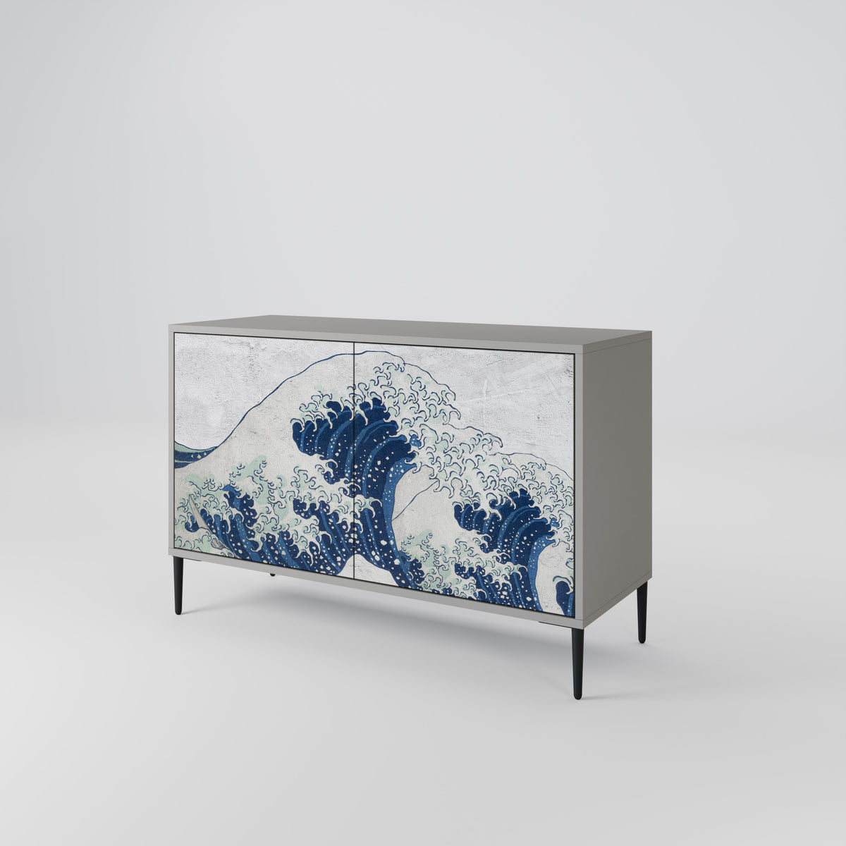 THE GREAT WAVE AT KANAGAWA Skänk med två dörrar