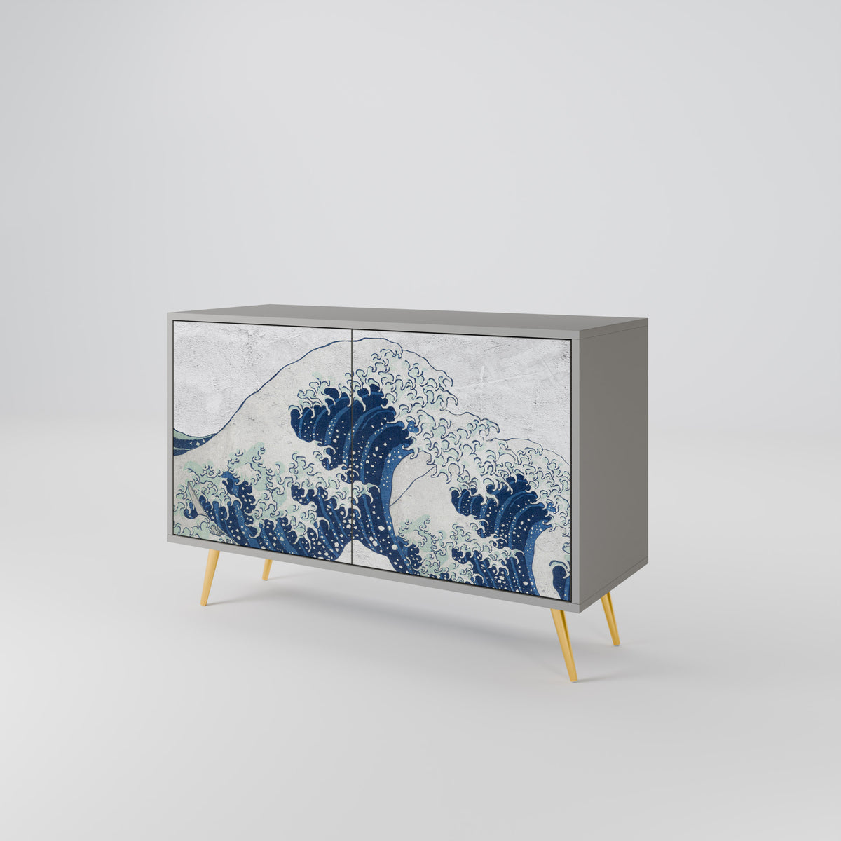 THE GREAT WAVE AT KANAGAWA Skänk med två dörrar