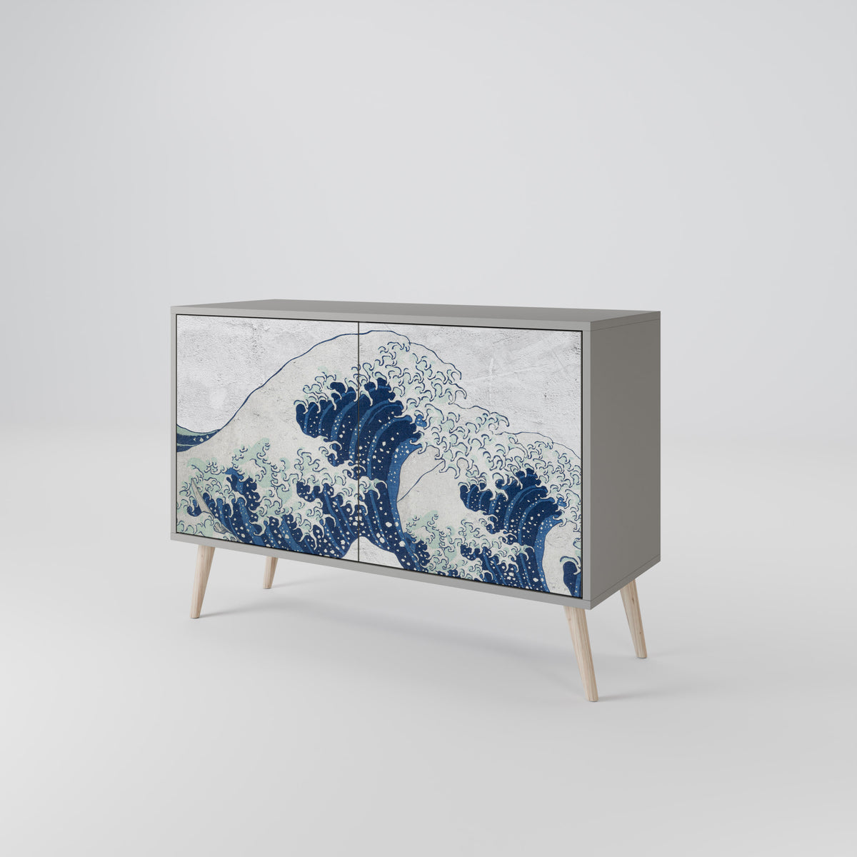 THE GREAT WAVE AT KANAGAWA Skänk med två dörrar