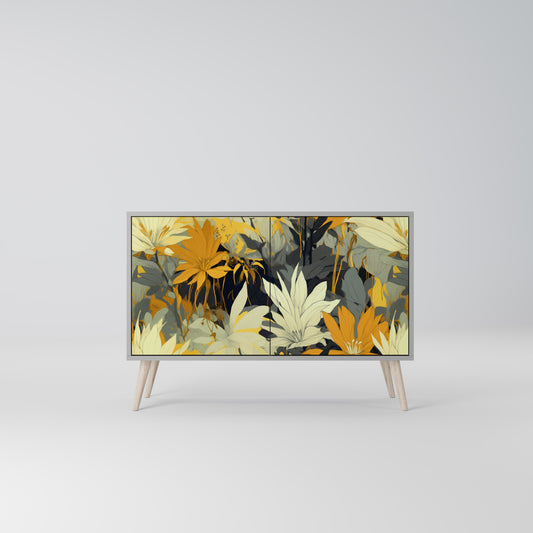 SUNKISSED LILY 2-Door Sideboard in Grey Finish