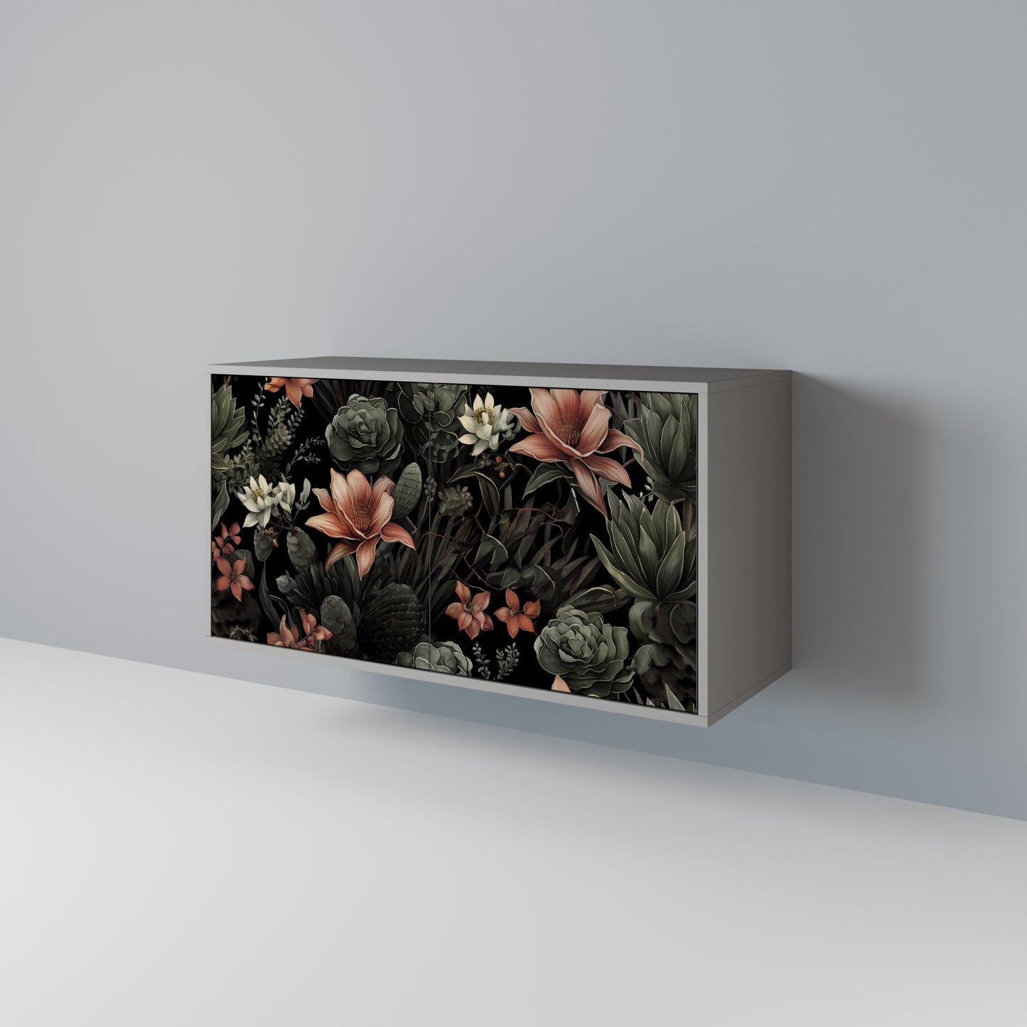 SECRET VERDURE 2-Door Sideboard in Grey Finish