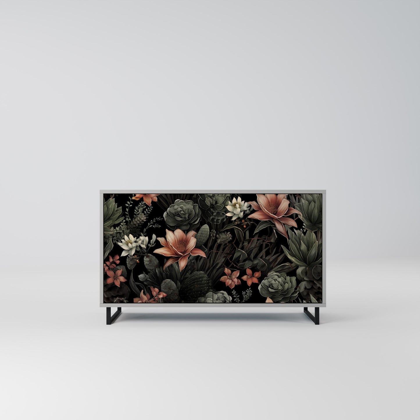 SECRET VERDURE 2-Door Sideboard in Grey Finish