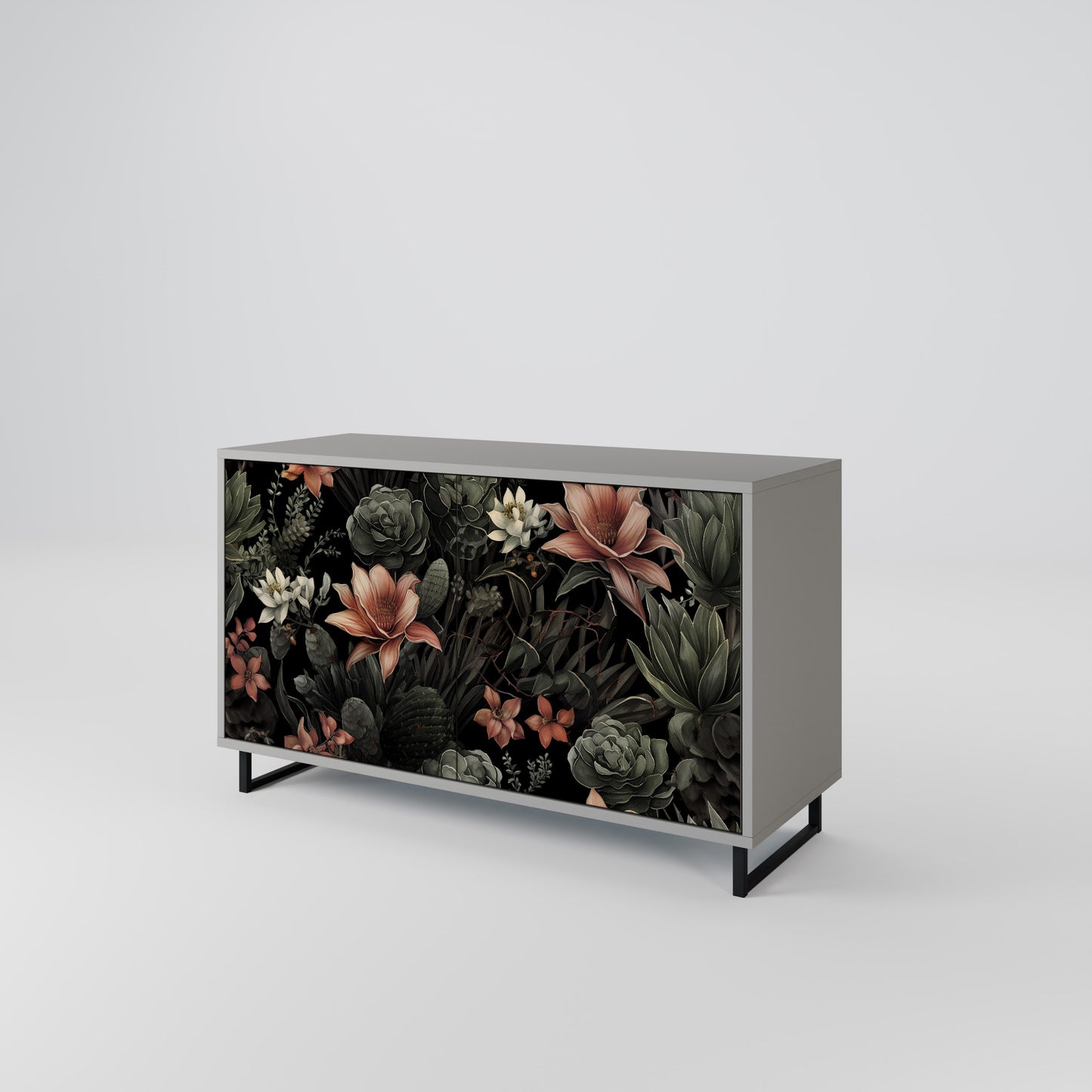 SECRET VERDURE 2-Door Sideboard in Grey Finish