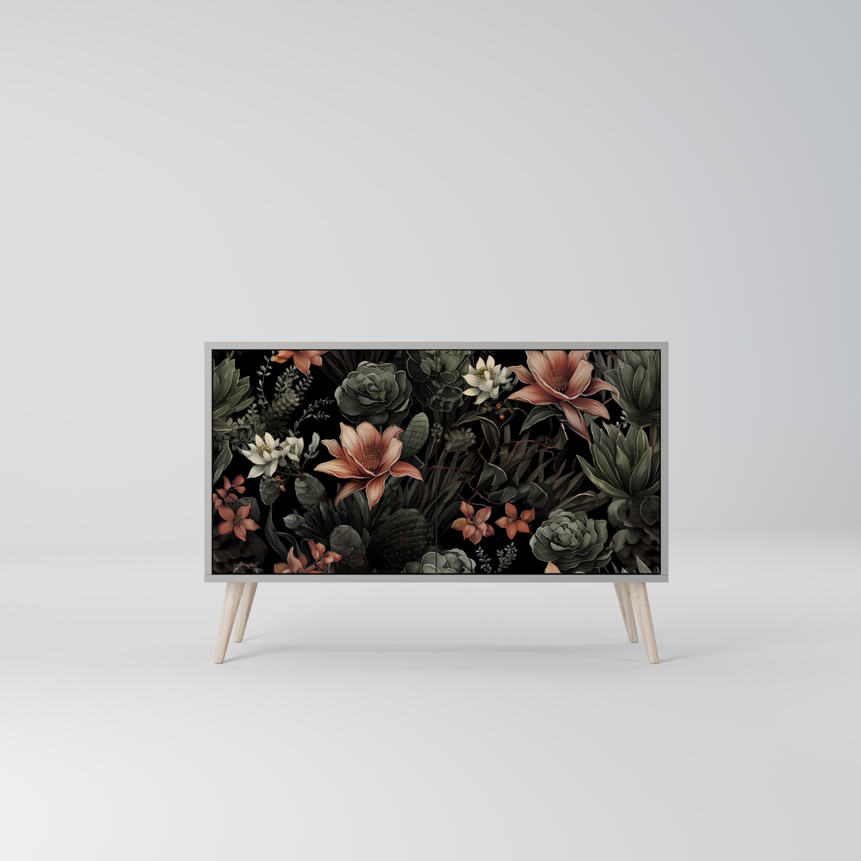 SECRET VERDURE 2-Door Sideboard in Grey Finish