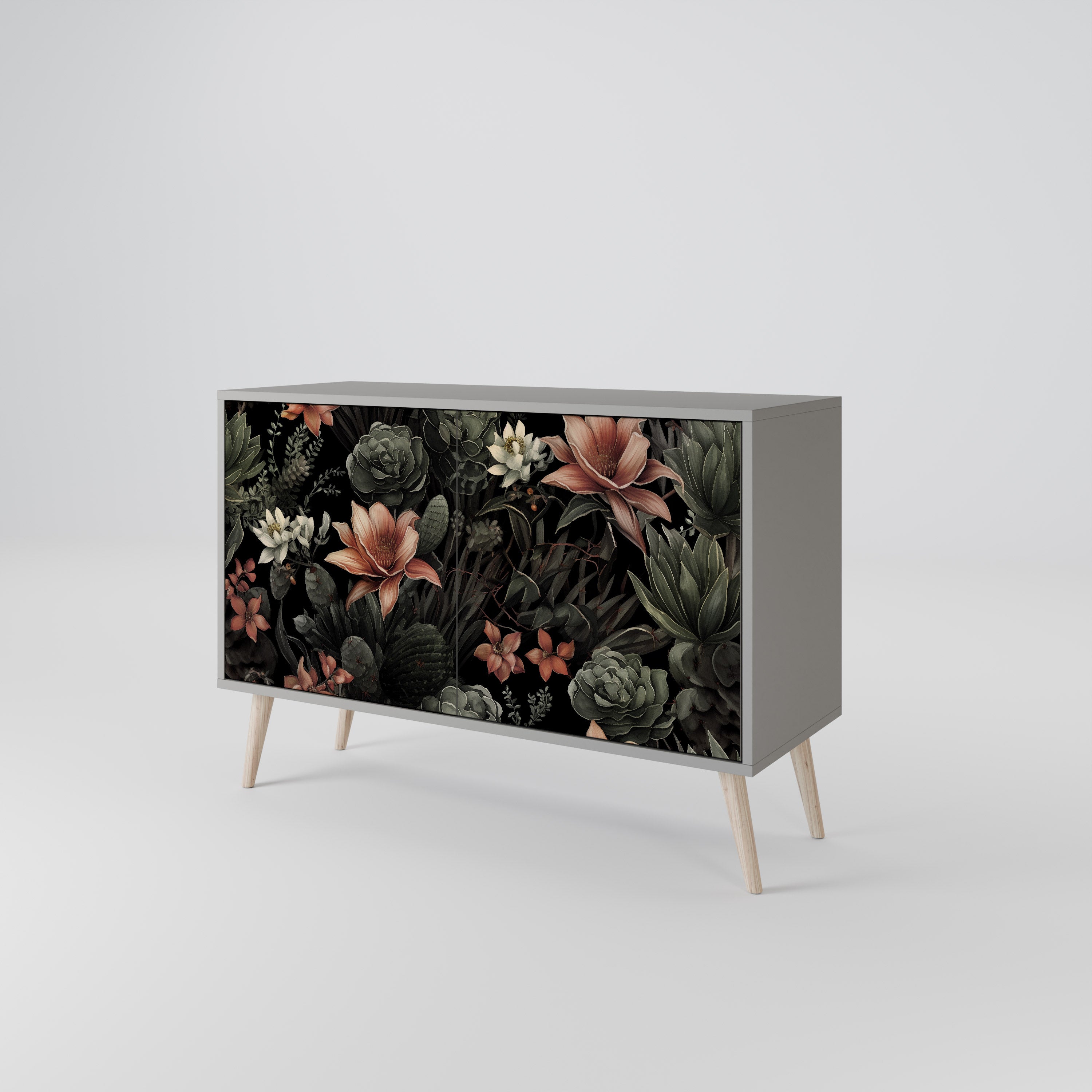 SECRET VERDURE 2-Door Sideboard in Grey Finish