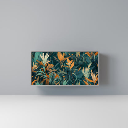 FLORAL SERENITY 2-dörrars skänk i grå finish