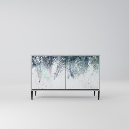 PALM VEIL 2-Door Sideboard in Grey Finish
