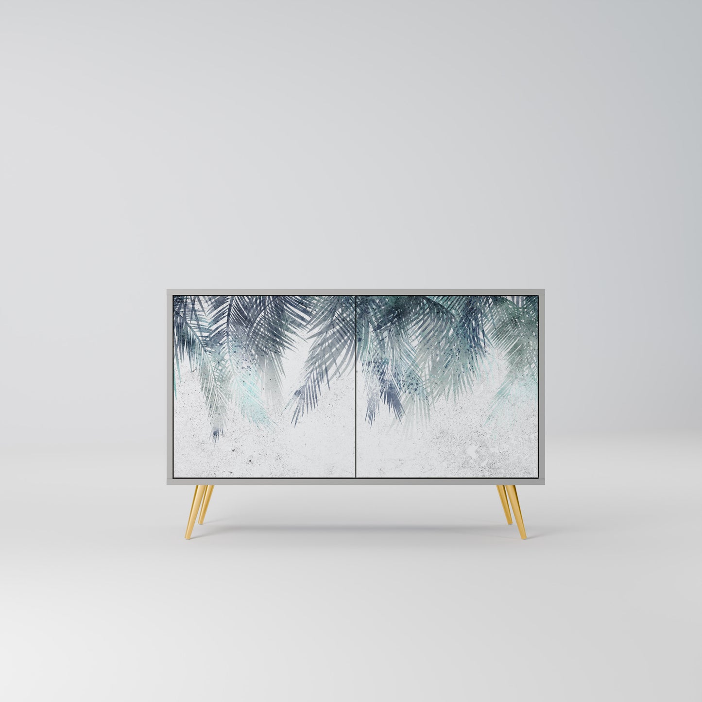PALM VEIL 2-Door Sideboard in Grey Finish