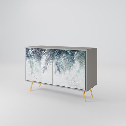 PALM VEIL 2-Door Sideboard in Grey Finish