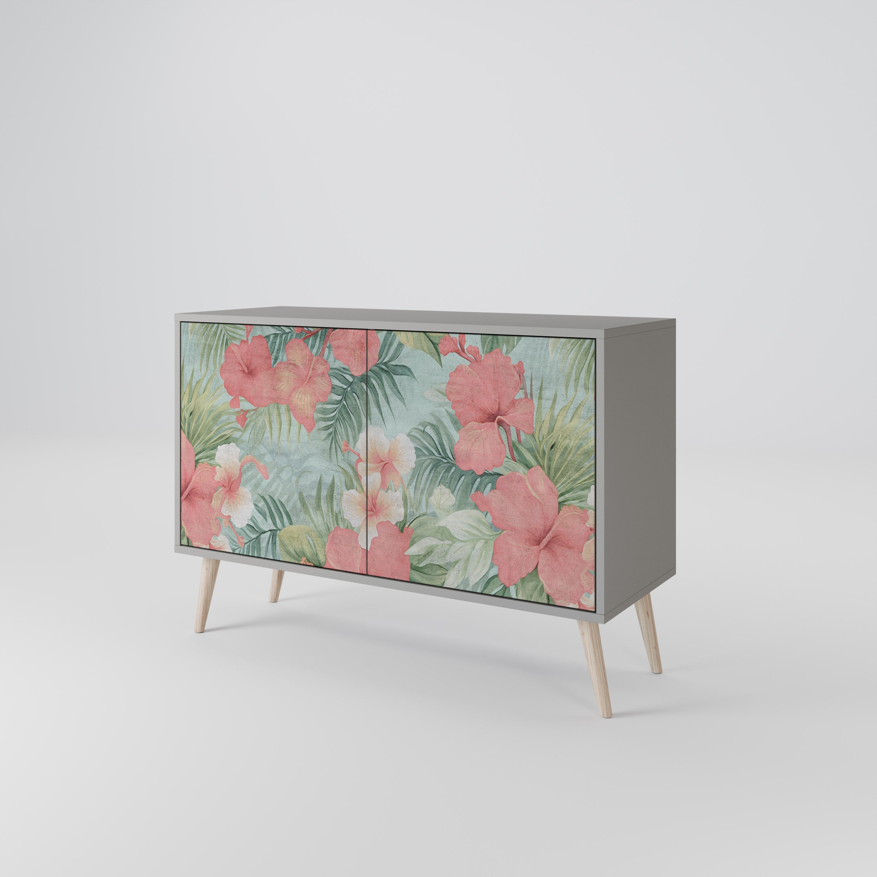 HAWAIIAN SPIRIT 2-Door Sideboard in Grey Finish