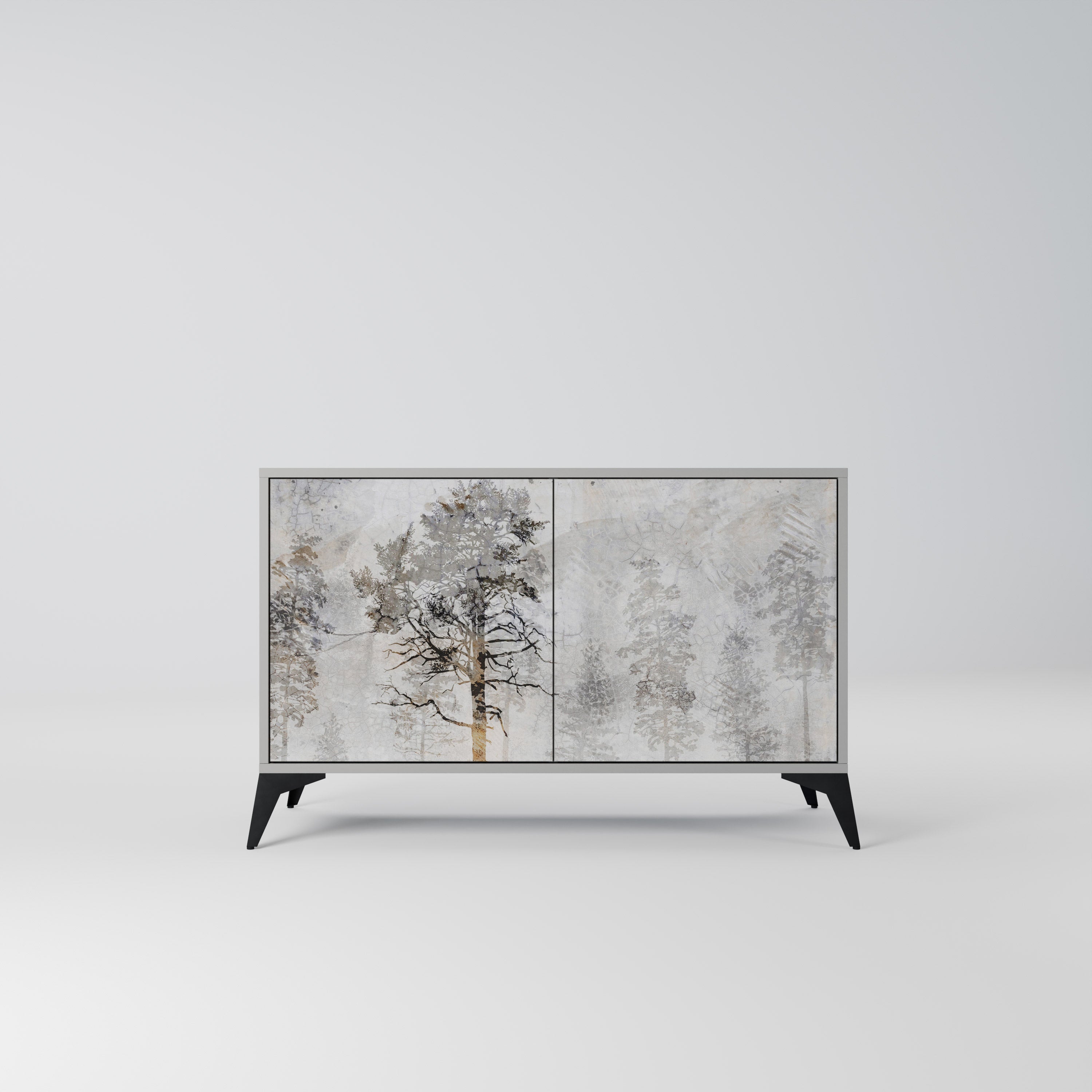 FADE IN THE TREES 2-Door Sideboard in Grey Finish