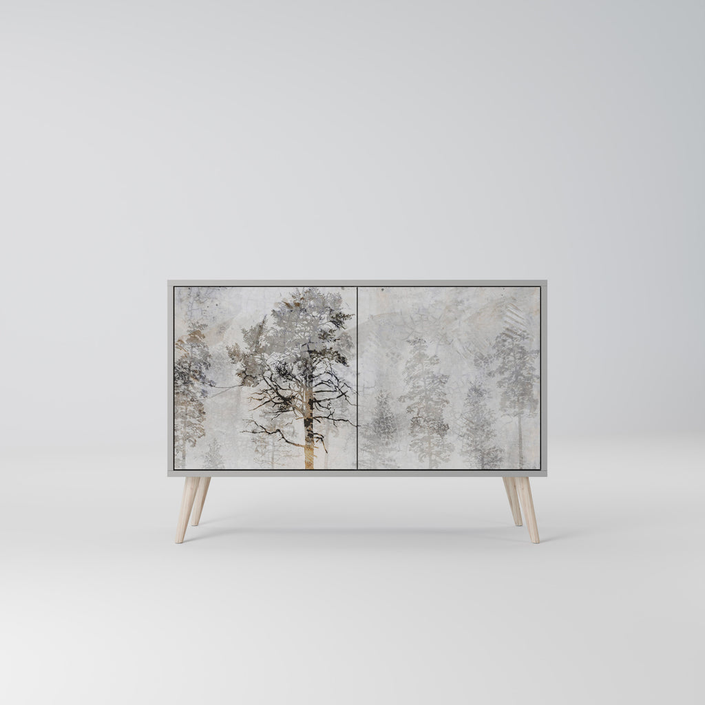FADE IN THE TREES 2-Door Sideboard in Grey Finish