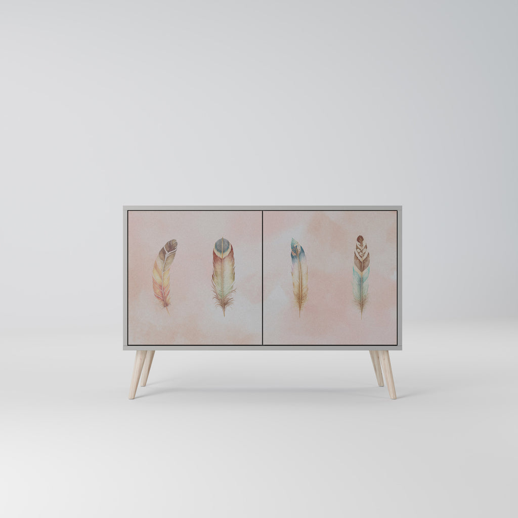 THE DELIQUESCE 2-Door Sideboard in Grey Finish