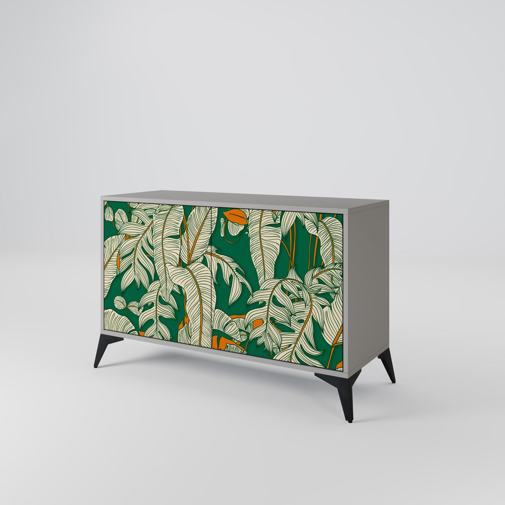 VERDANT PLEASURES 2-Door Sideboard in Grey Finish
