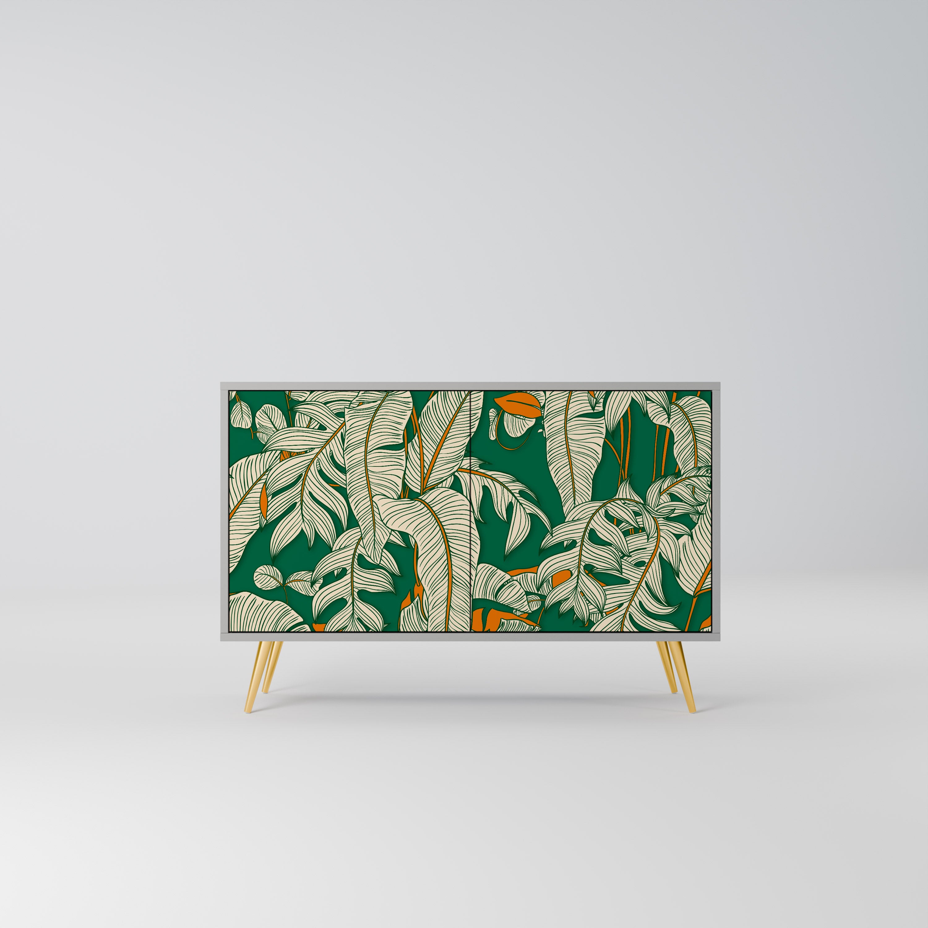 VERDANT PLEASURES 2-Door Sideboard in Grey Finish